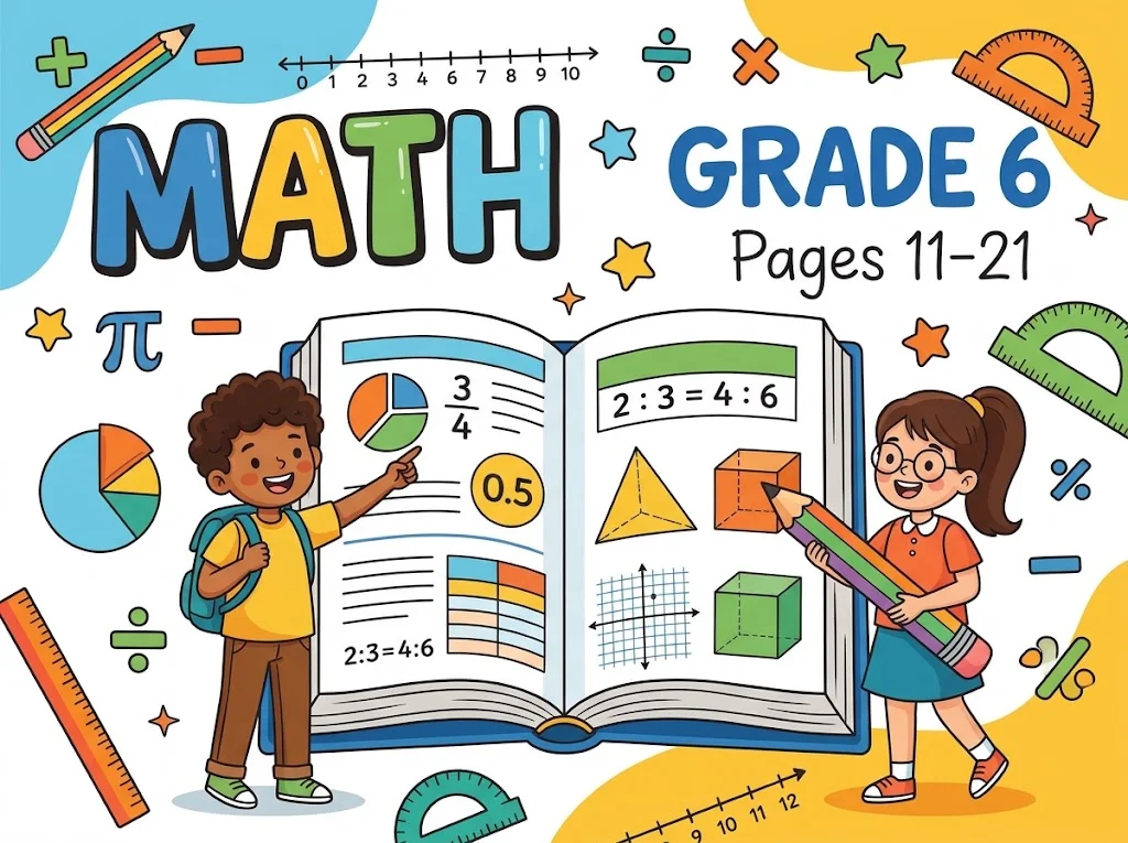 Math Grade 6 Pages 11->21 Play   Public
