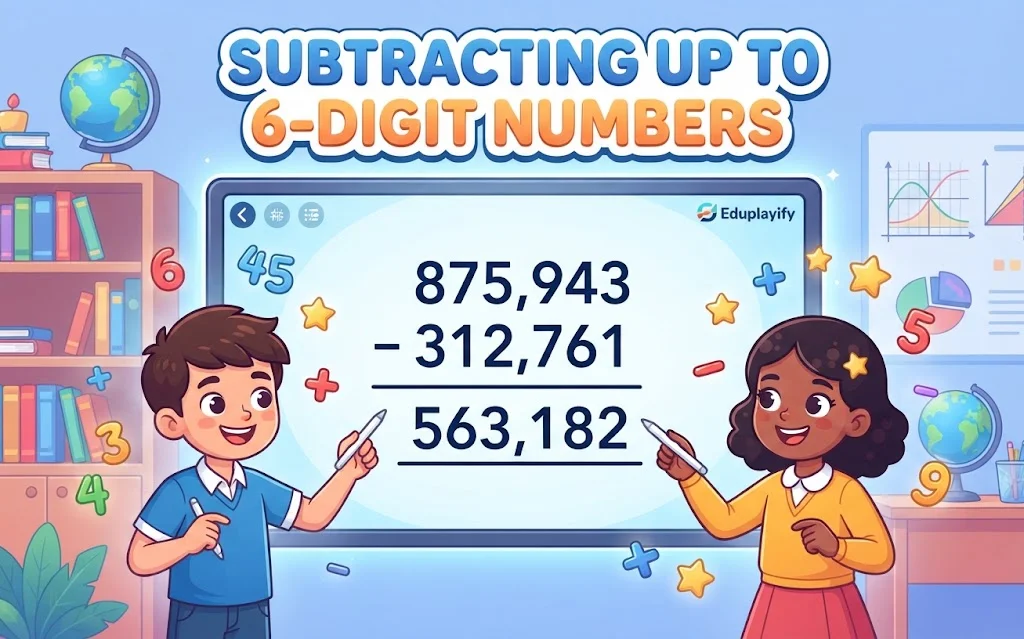 Subtracting Up to 6-Digit Numbers Grade 3
