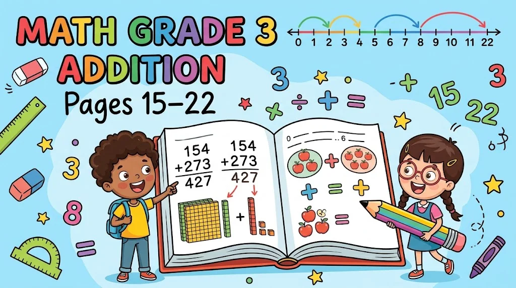 Math Grade3 Adition Pages 15->22